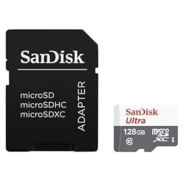 SanDisk Micro Ultra 128gb Classe 10 Original Lacrado, CINZA, SDSQUNS GN6TA